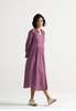 IKKIVI Table For Two Tea Plum Dress - Purple - Thumbnail 3