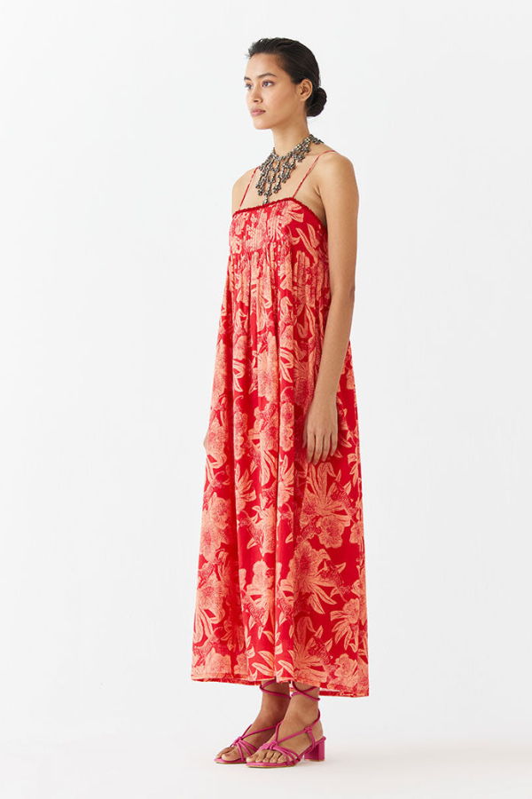 IKKIVI Talon Strappy Dress - Red