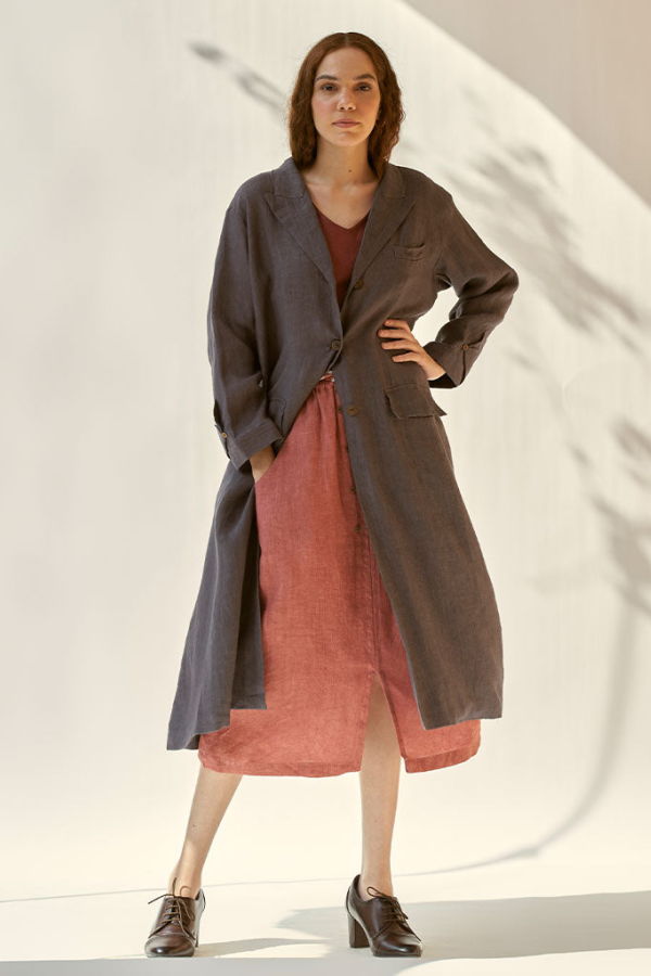 IKKIVI Trench Me Not Coat - Charcoal Grey