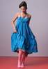 IKKIVI Turquoise Bloom Frill Dress - Turquoise Blue - Thumbnail 4