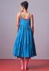 IKKIVI Turquoise Bloom Frill Dress - Turquoise Blue - Thumbnail 6