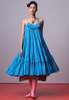 IKKIVI Turquoise Bloom Frill Dress - Turquoise Blue - Thumbnail 7