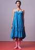 IKKIVI Turquoise Bloom Frill Dress - Turquoise Blue - Thumbnail 8