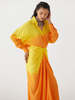 IKKIVI Twilight Shirt Draped Dress - Yellow/Orange - Thumbnail 2