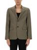 Ami Alexandre Mattiussi Two-Button Jacket - Green - Thumbnail 1