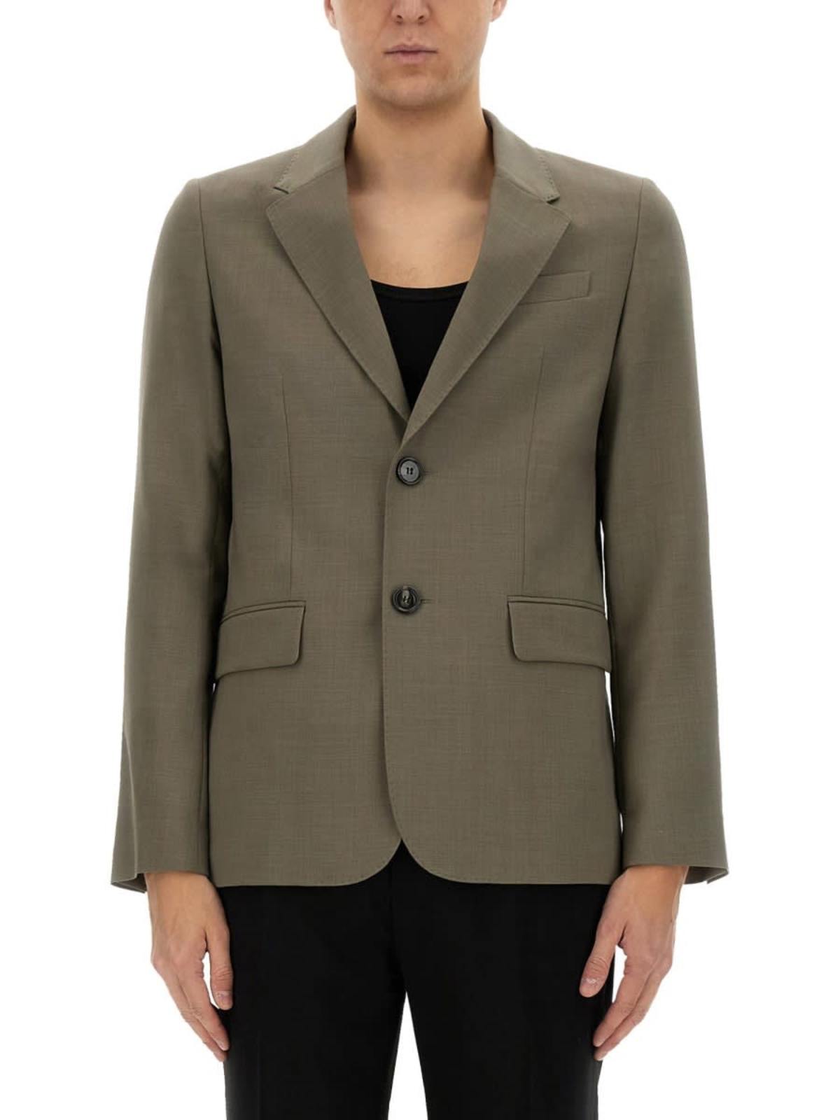 Ami Alexandre Mattiussi Two-Button Jacket - Green - Image 1 of 4