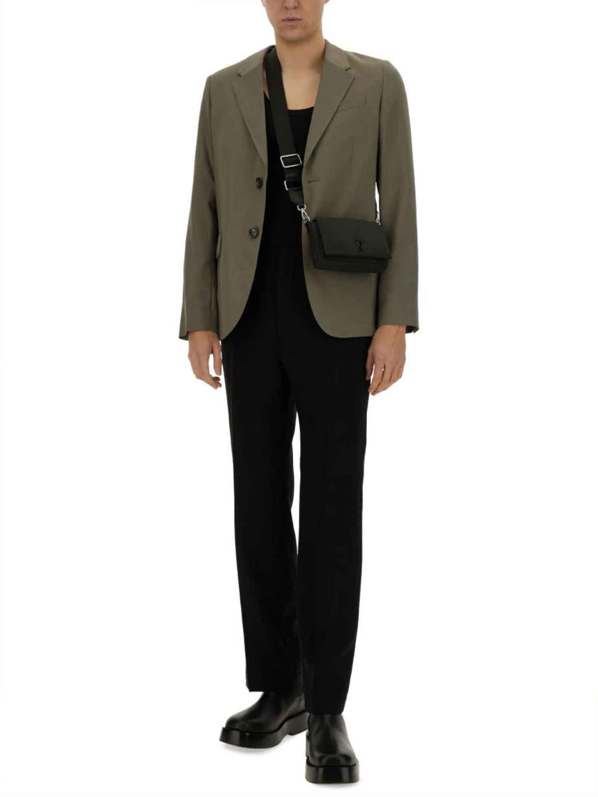 Ami Alexandre Mattiussi Two-Button Jacket - Green - Image 2 of 4