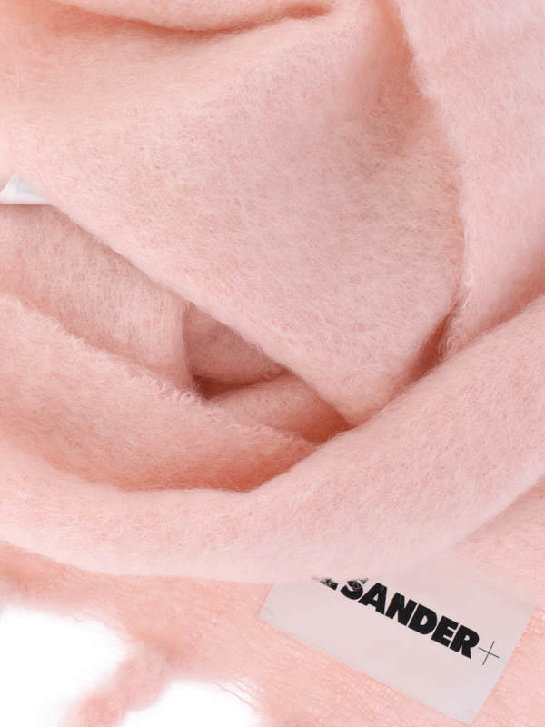 Jil Sander Mohair And Wool Scarf - Pink