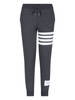 Thom Browne Loopback 4-Bar Track Pants - Gray - Thumbnail 1