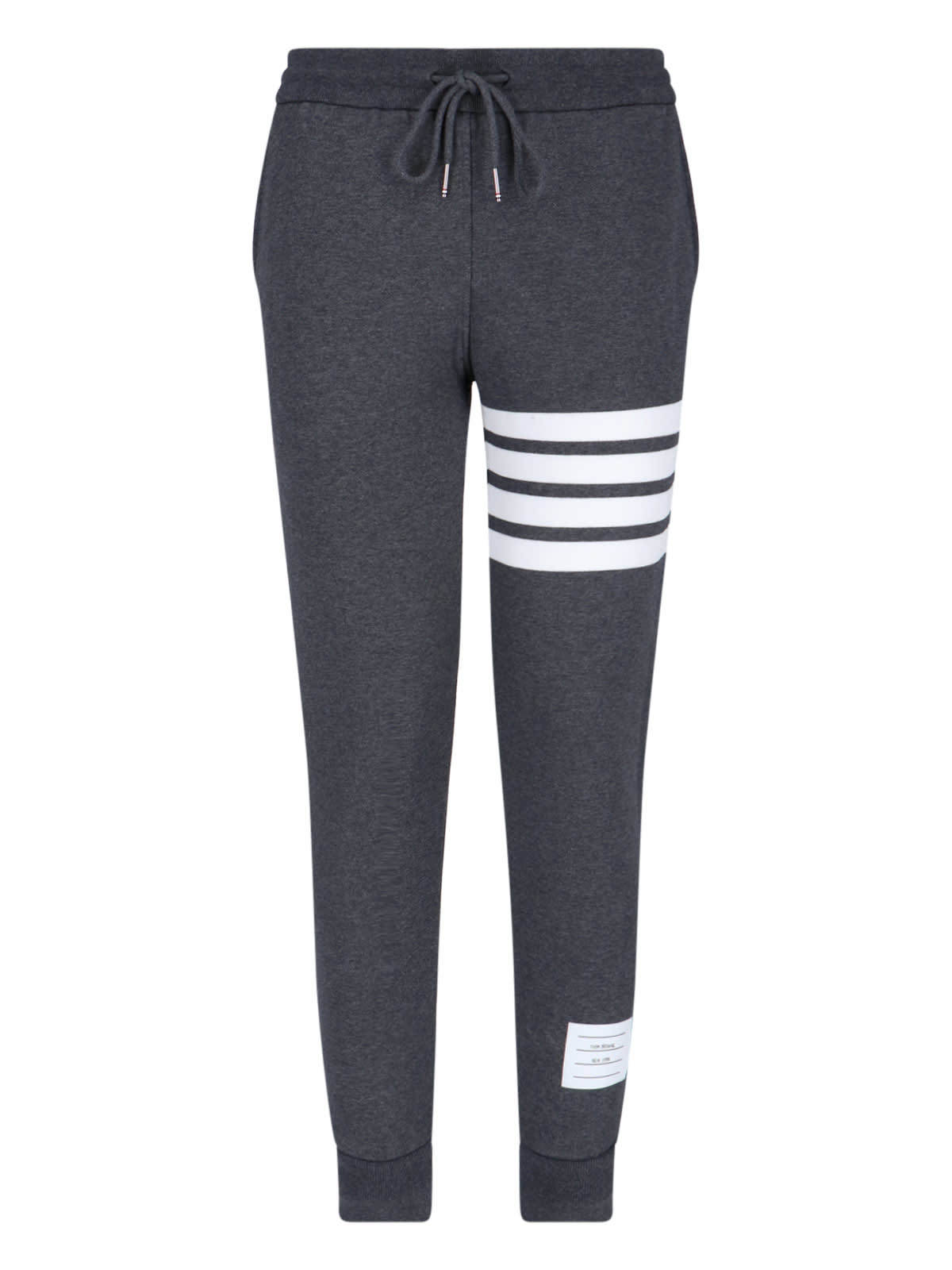 Thom Browne Loopback 4-Bar Track Pants - Gray - Image 1 of 5