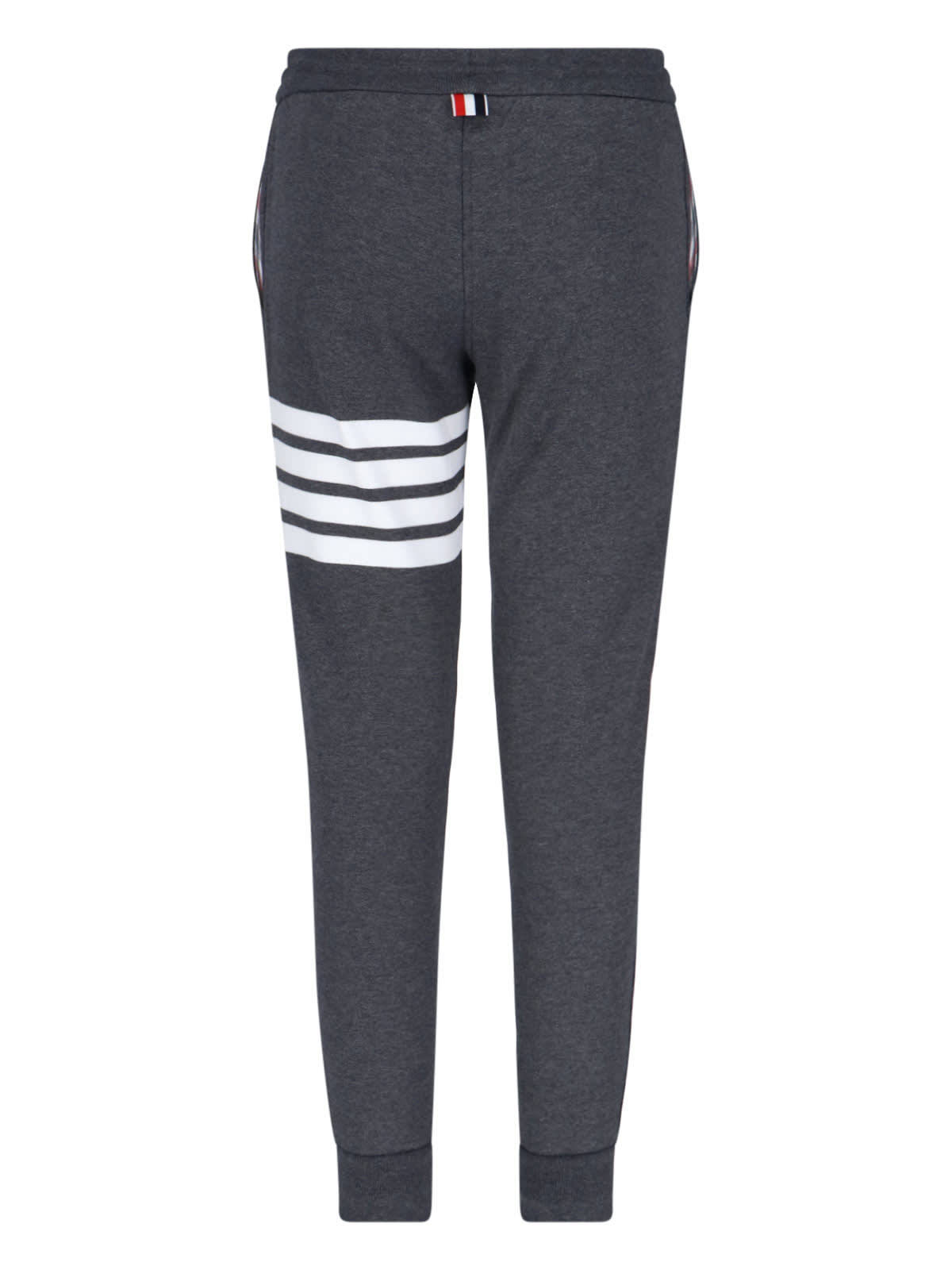Thom Browne Loopback 4-Bar Track Pants - Gray - Image 2 of 5