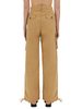 Ganni Cotton Twill Cargo Pants - Beige - Thumbnail 3