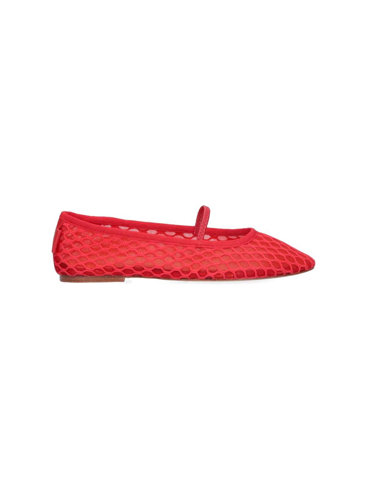 A.P.C. Swan Mesh Ballet Flats - Red - Image 1 of 5