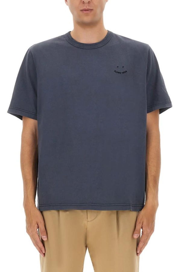 PAUL SMITH Oversize Fit T-shirt - Gray