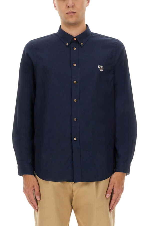 PAUL SMITH Tailored Fit Shirt - Blue