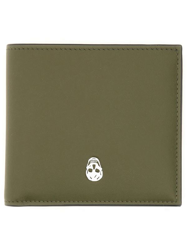Alexander McQueen Bifold Wallet The Skull - Brown