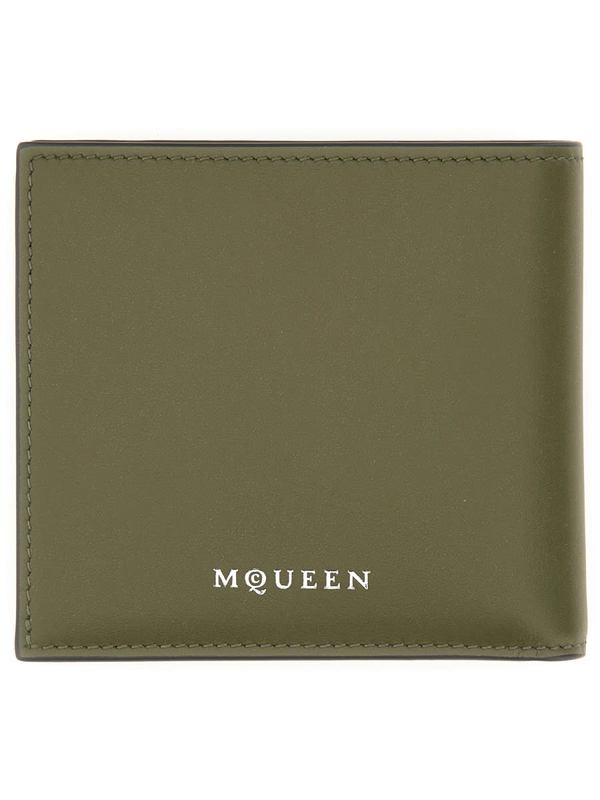 Alexander McQueen Bifold Wallet The Skull - Brown