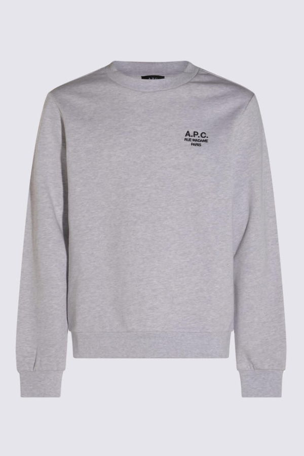 A.P.C. Cotton Sweatshirt - Light Grey
