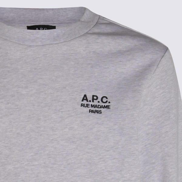 A.P.C. Cotton Sweatshirt - Light Grey