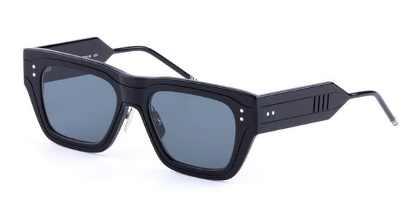 Thom Browne Rectangular Asian Fit Sunglasses - Black