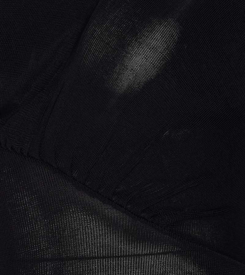 Self-Portrait Cut Out Knit Top - Black