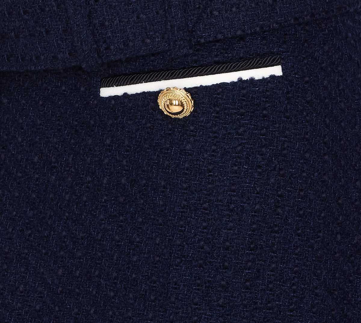 Self-Portrait Boucle Skort - Blue - Image 3 of 4