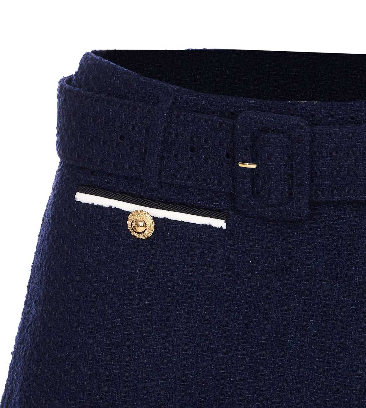 Self-Portrait Boucle Skort - Blue - Image 4 of 4