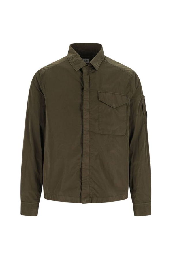 C.P. Company Logo Shirt Jacket - Green