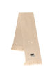 MM6 Maison Margiela Wool Blend Scarf With Distressed Effect - Beige - Thumbnail 1