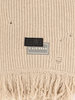MM6 Maison Margiela Wool Blend Scarf With Distressed Effect - Beige - Thumbnail 2