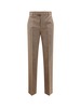 MM6 Maison Margiela Virgin Wool Trousers - Beige/White - Thumbnail 1