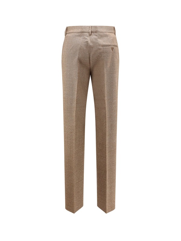 MM6 Maison Margiela Virgin Wool Trousers - Beige/White