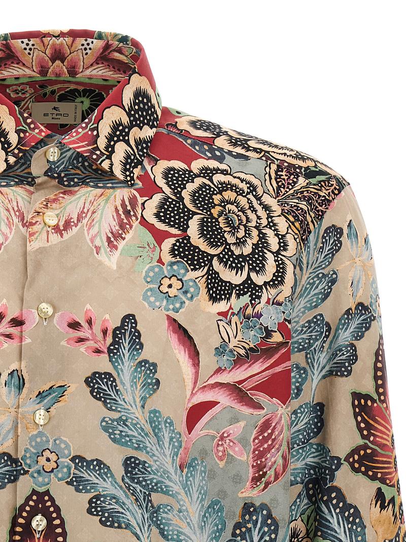 Etro Flower And Foliage Shirt - Multicolor