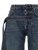 Jean Paul Gaultier The Blue Denim Strap Jeans - Light Blue - Thumbnail 3