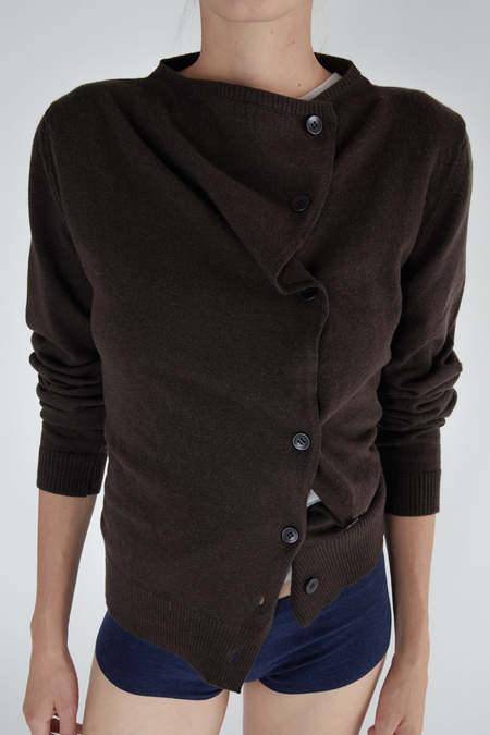 Cordera Cotton Buttoned Top - Black | Garmentory
