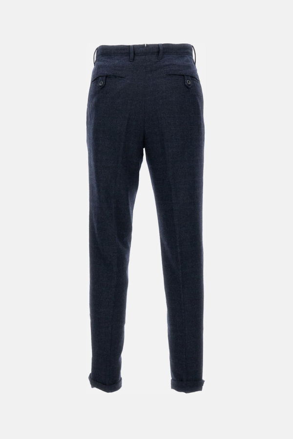 Incotex Tailored Wool Blend Trousers - Blue