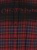 Off-White Spray Book Check Flan Reg Shi Shirt - Bordeaux - Thumbnail 3