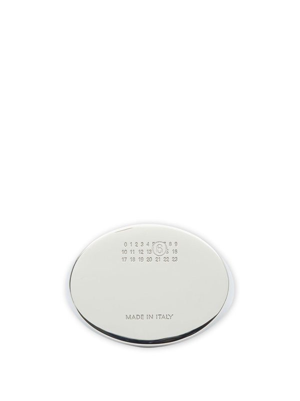 MM6 Maison Margiela Metal Ring - Polished Palladio