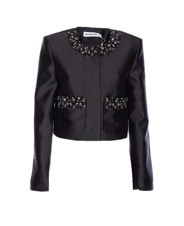 Self-Portrait Jacket - Black Self-Portrait Jacket - Black