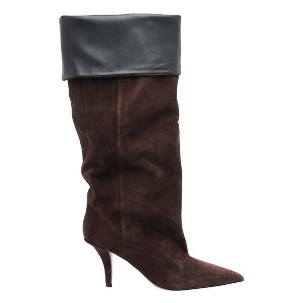 Paris Texas Reverse Ines Pump Booties - Brown