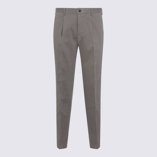 Incotex Grey Cotton Pants