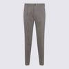 Incotex Grey Cotton Pants - Thumbnail 1