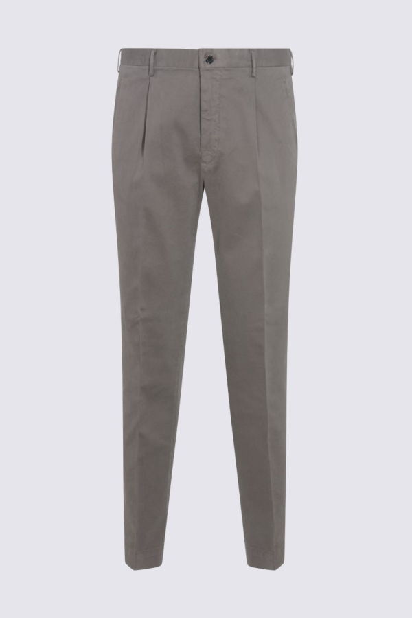 Incotex Grey Cotton Pants