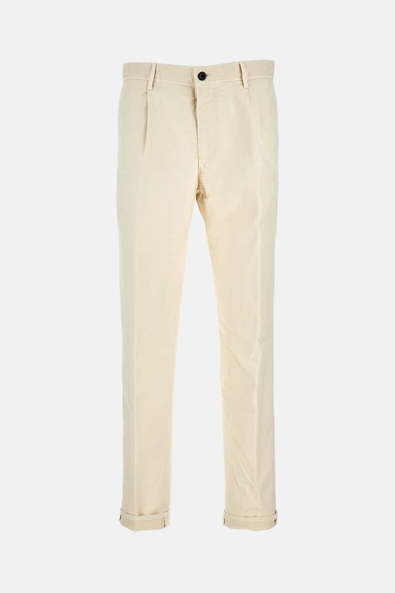 Incotex Slim Fit Trousers - Cream