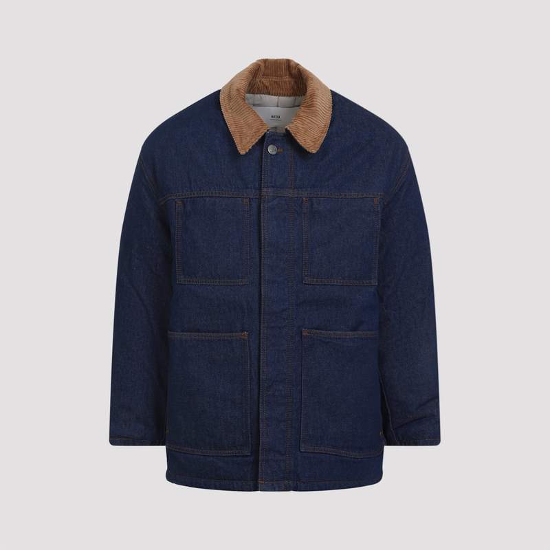Ami Alexandre Mattiussi Padded Worker Jacket - Indigo