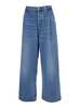 Ami Alexandre Mattiussi Blue Jeans With Belt Loops Wide Leg - Blue - Thumbnail 1
