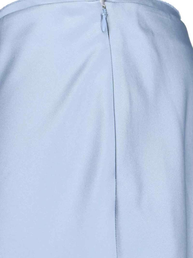 Ami Alexandre Mattiussi Midi Skirt - Light Blue