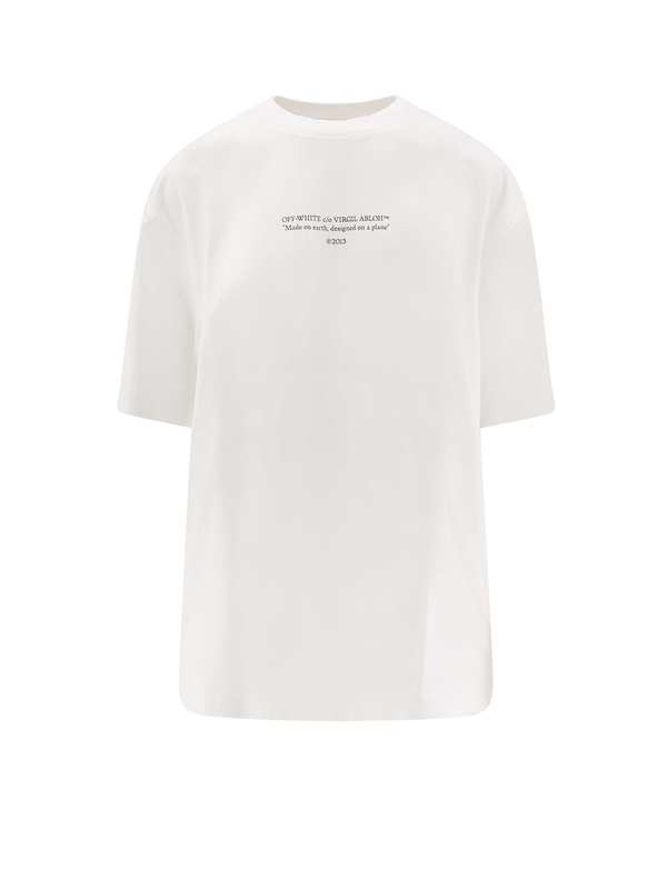Off-White Cotton T-shirt - White Off-White Cotton T-shirt - White