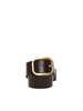 LOEWE Soft Rounded Leather Belt - Dark Brown - Thumbnail 1