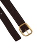 LOEWE Soft Rounded Leather Belt - Dark Brown - Thumbnail 3